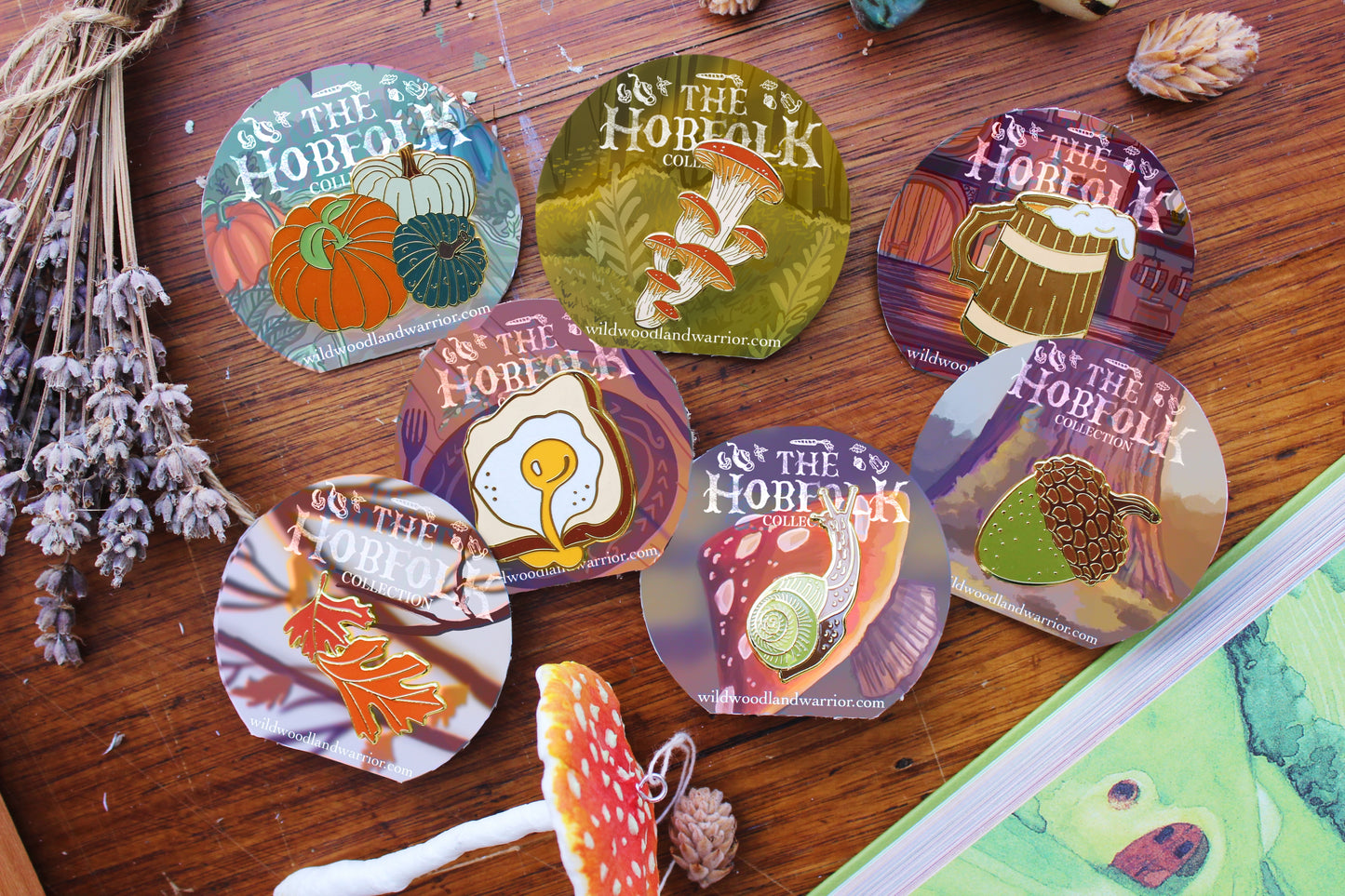 Mushroom Enamel Pin | The Hobfolk