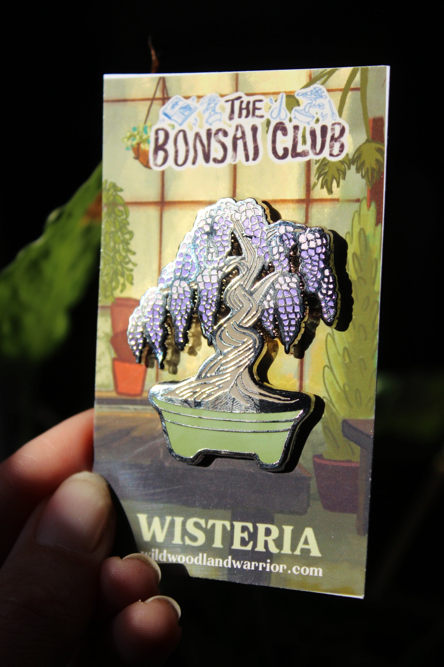 Wisteria Enamel Pin | The Bonsai Club
