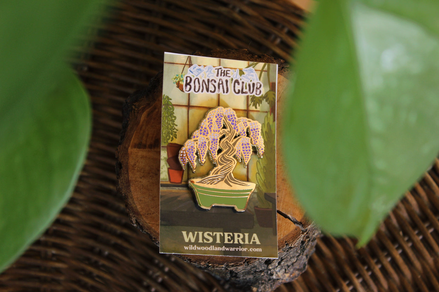 Wisteria Enamel Pin | The Bonsai Club