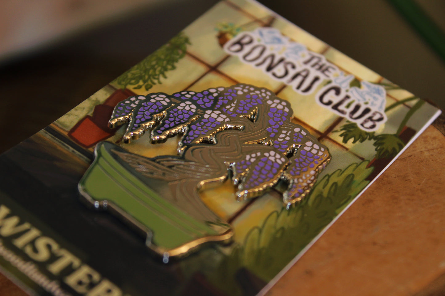 Wisteria Enamel Pin | The Bonsai Club