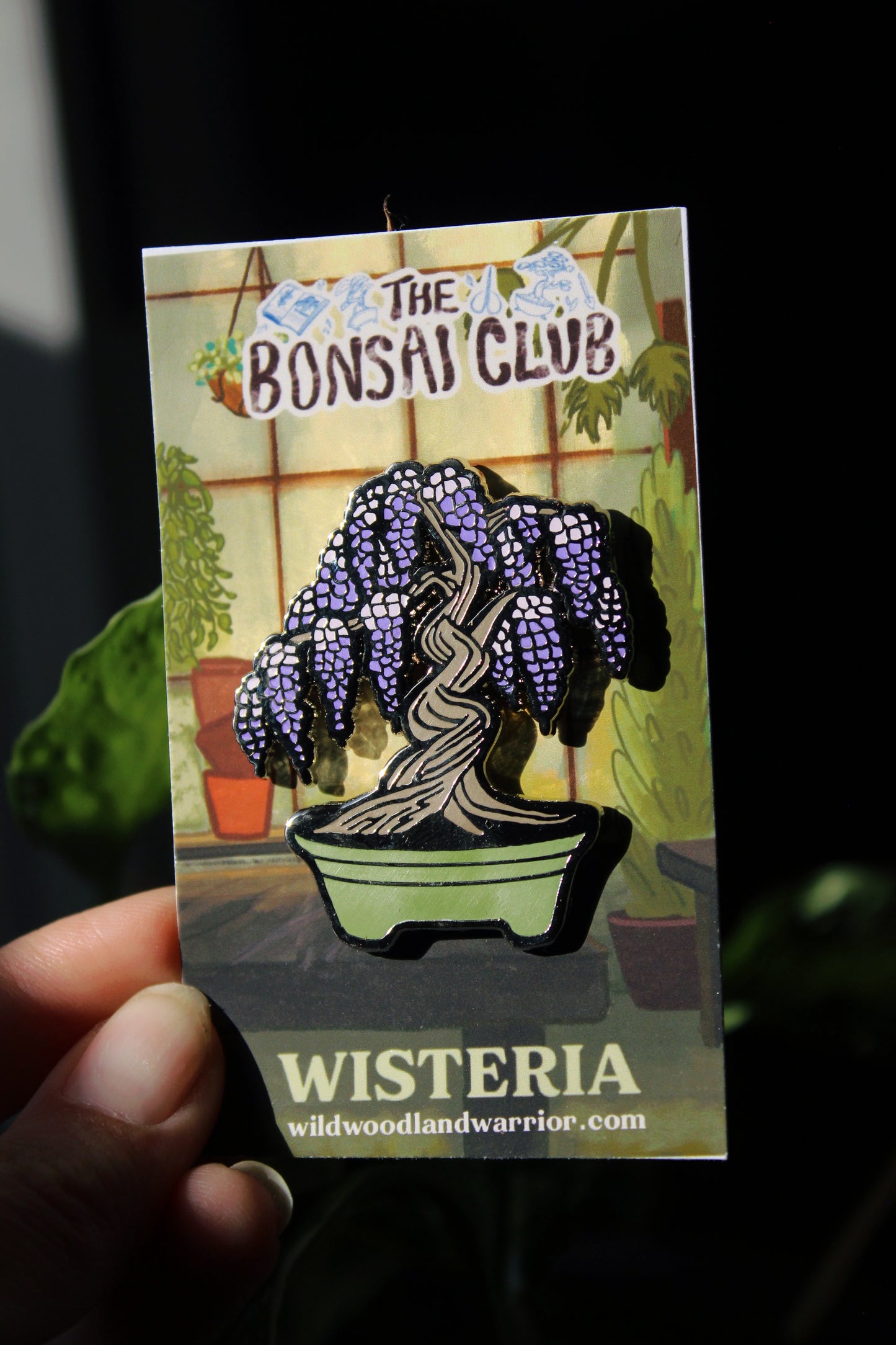 Wisteria Enamel Pin | The Bonsai Club