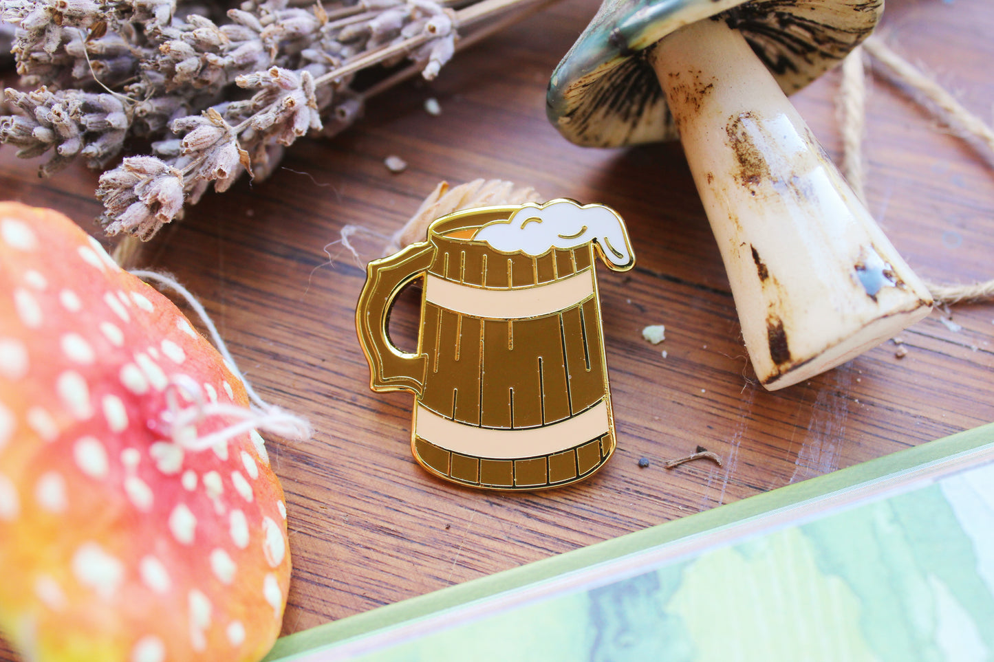 Pint Enamel Pin | The Hobfolk