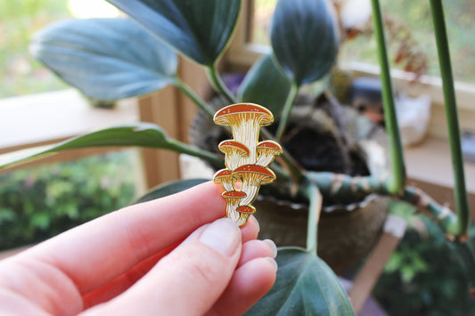 Mushroom Enamel Pin | The Hobfolk