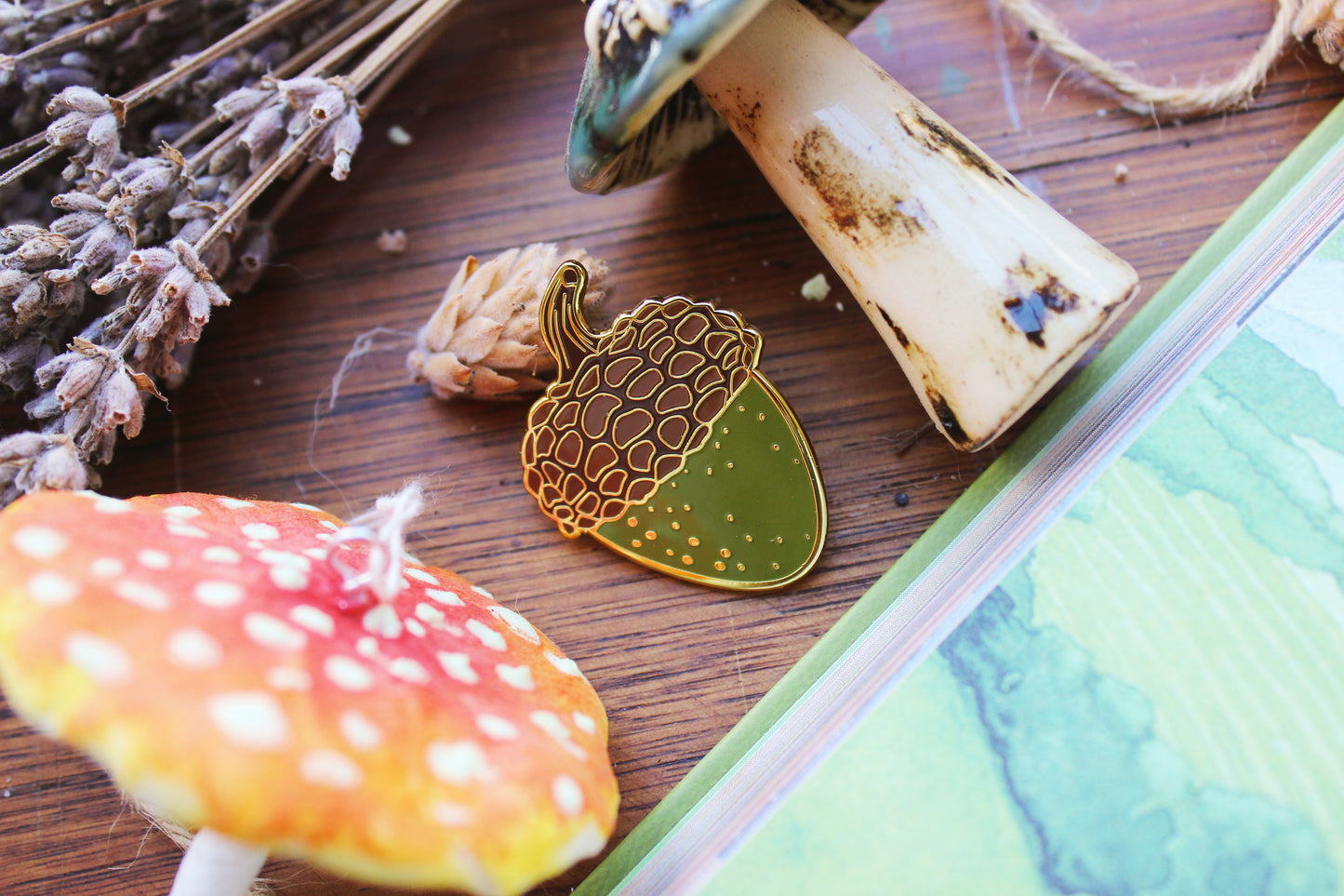 Acorn Enamel Pin | The Hobfolk