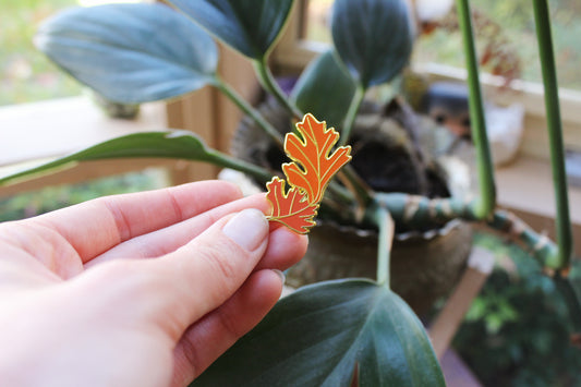 Leaf Enamel Pin | The Hobfolk