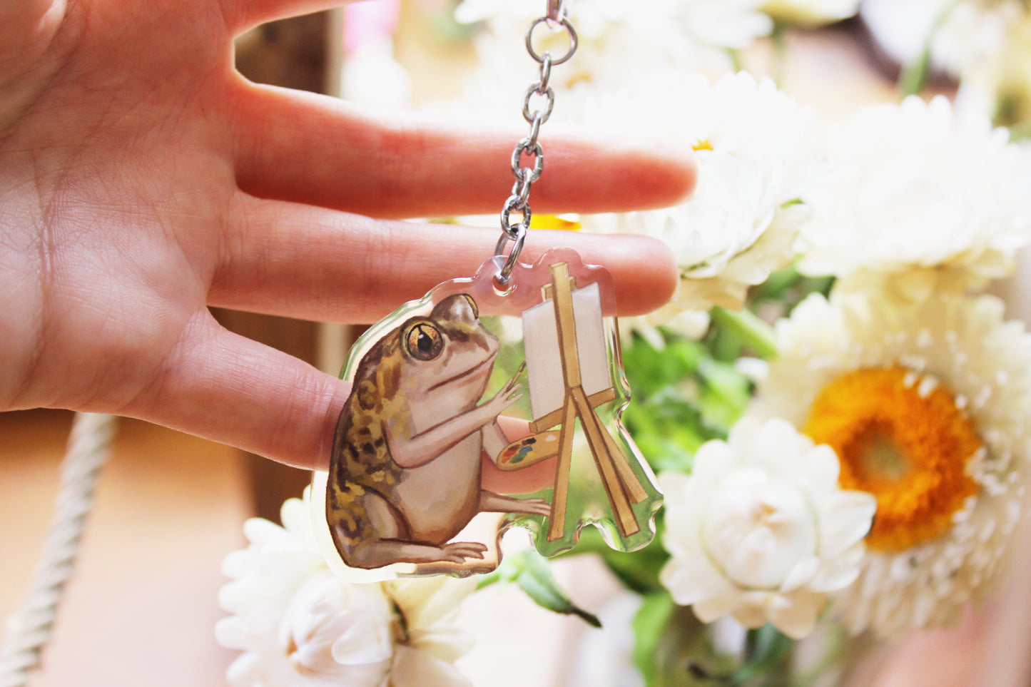 The Spadefoot Art Toad Keyring