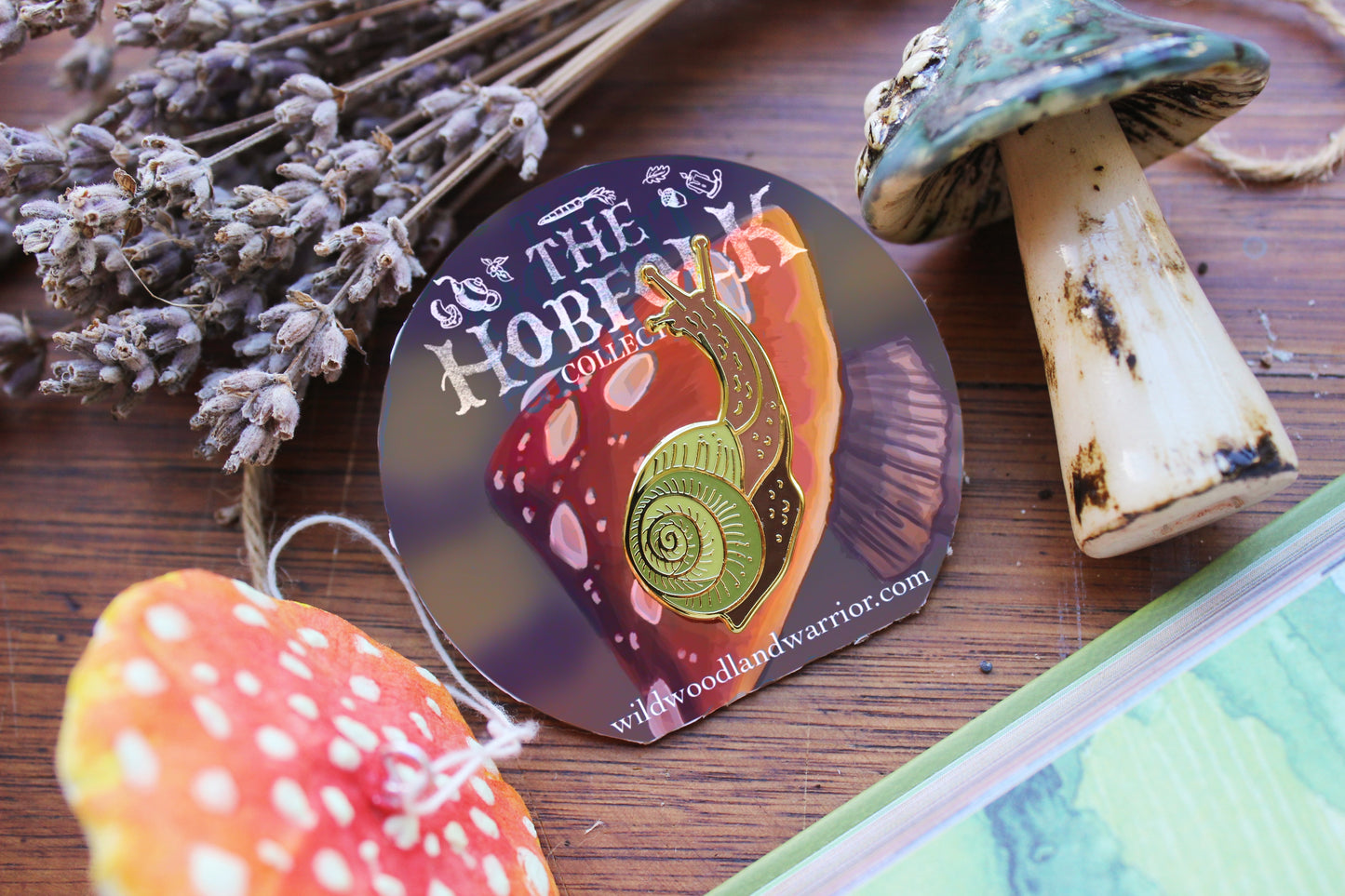 Snail Enamel Pin | The Hobfolk