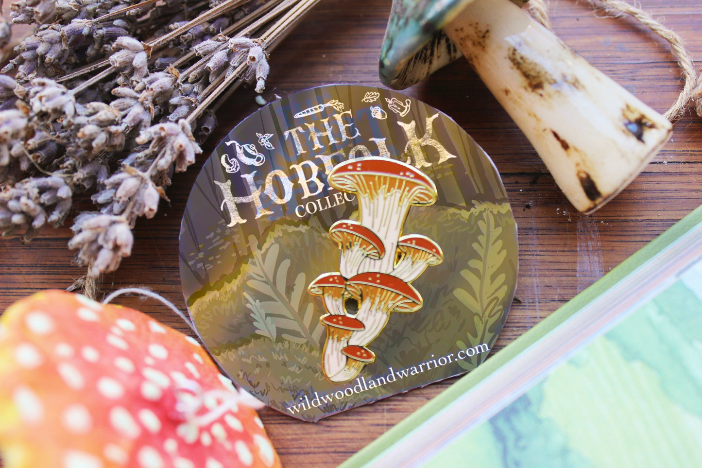 Mushroom Enamel Pin | The Hobfolk