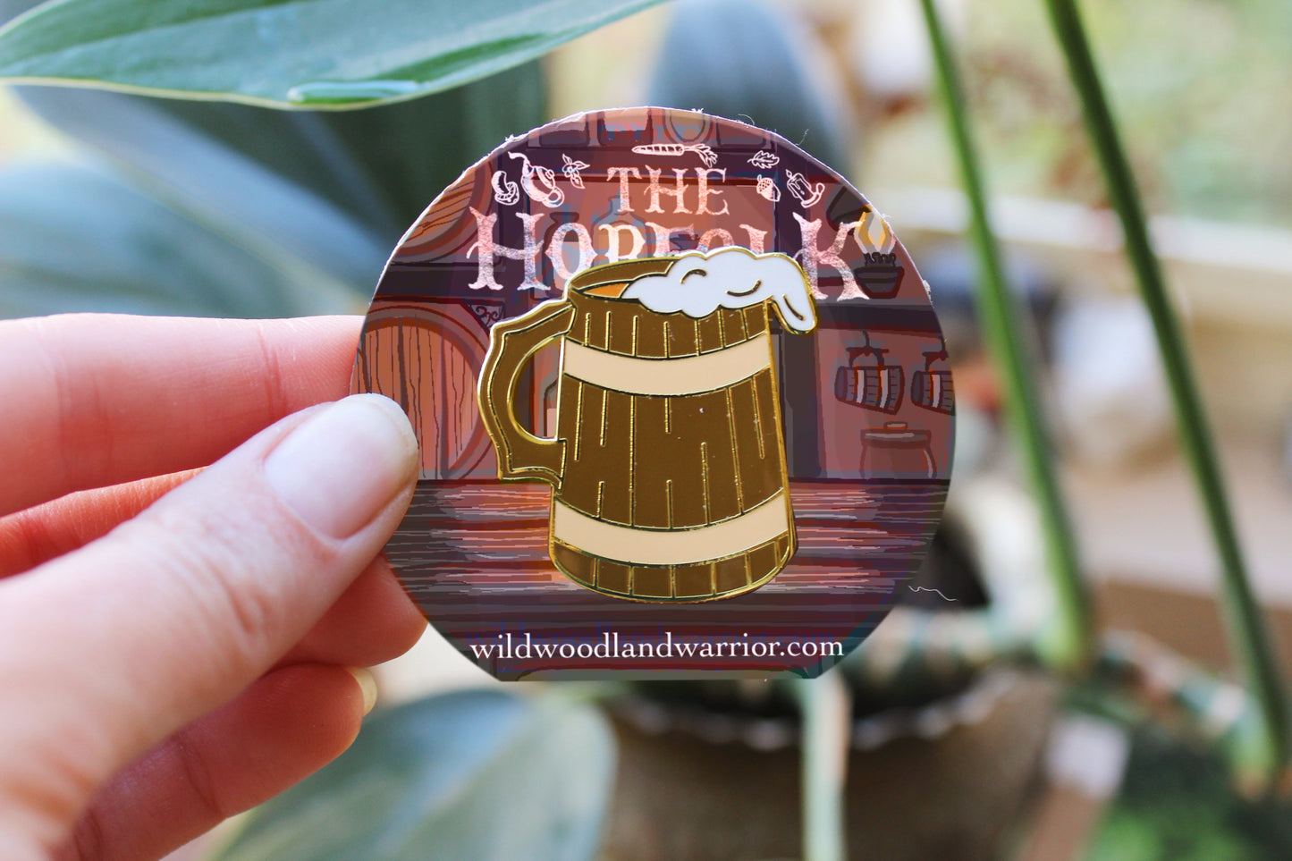 Pint Enamel Pin | The Hobfolk