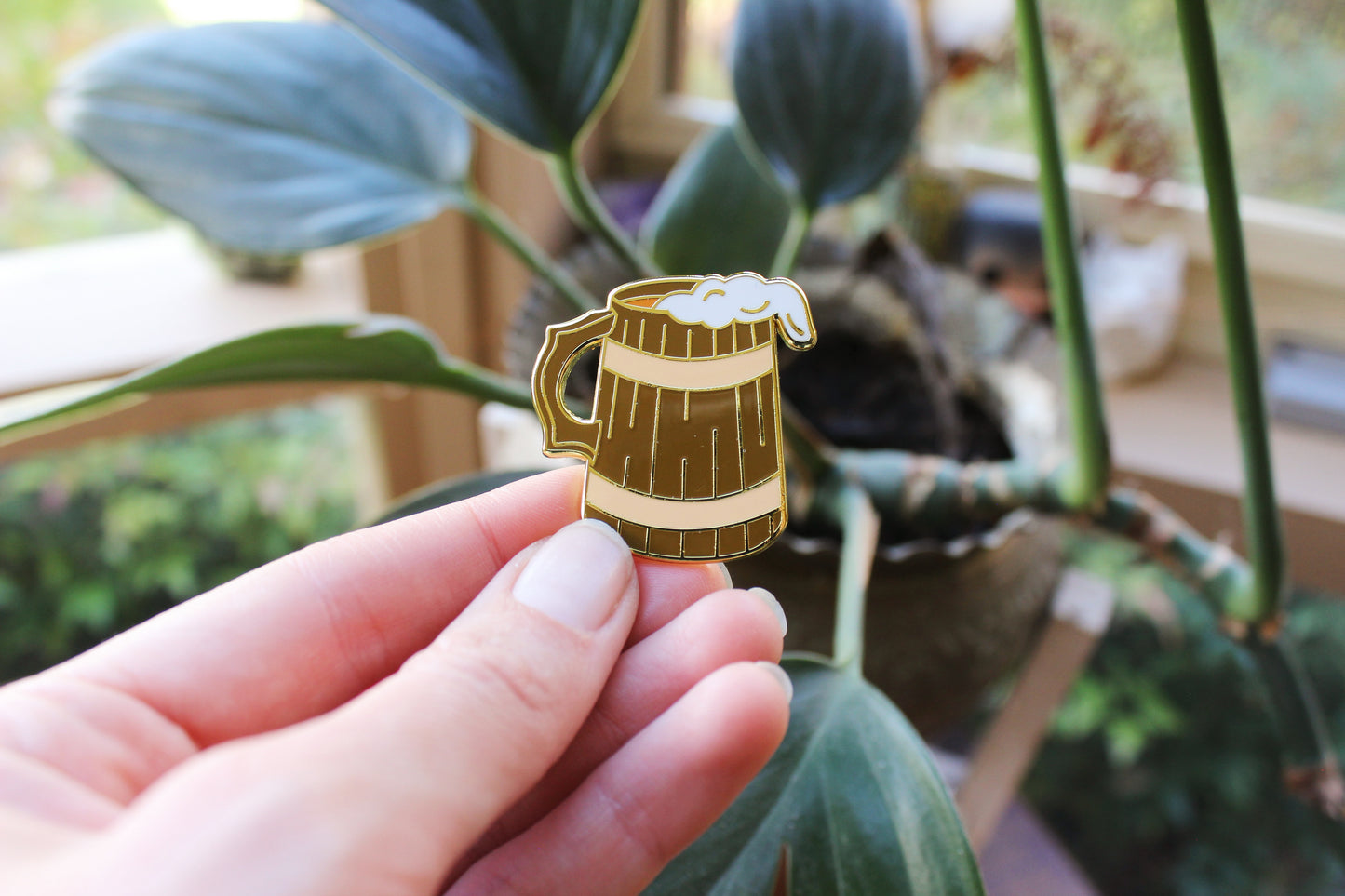 Pint Enamel Pin | The Hobfolk