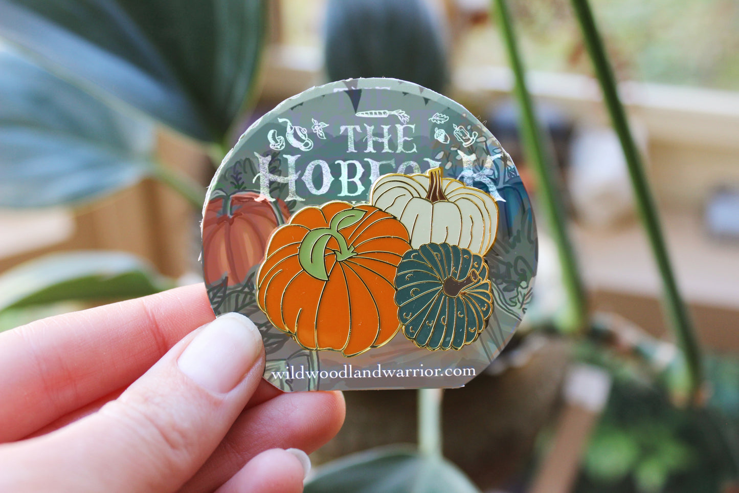 Pumpkin Enamel Pin | The Hobfolk