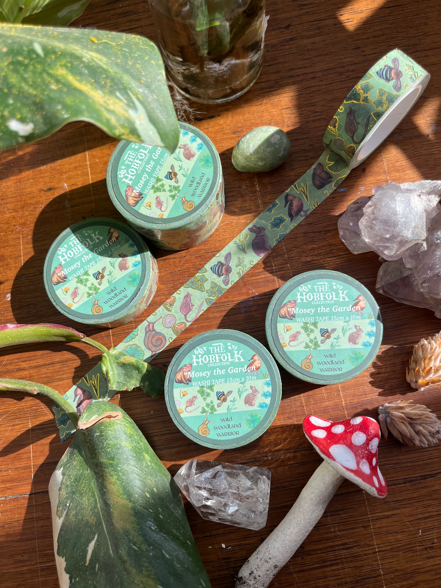 Mosey the Garden - The HobFolk Washi Tape Gold Foil