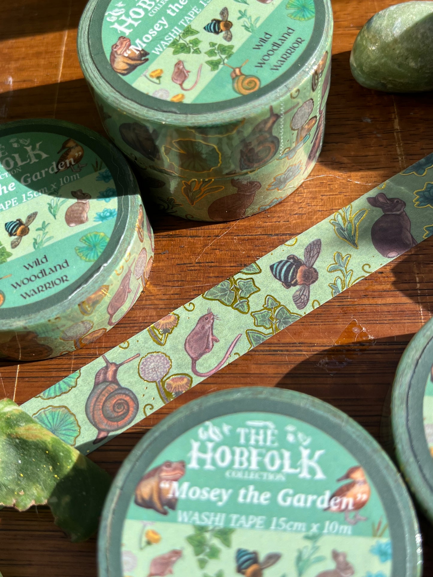 Mosey the Garden - The HobFolk Washi Tape Gold Foil