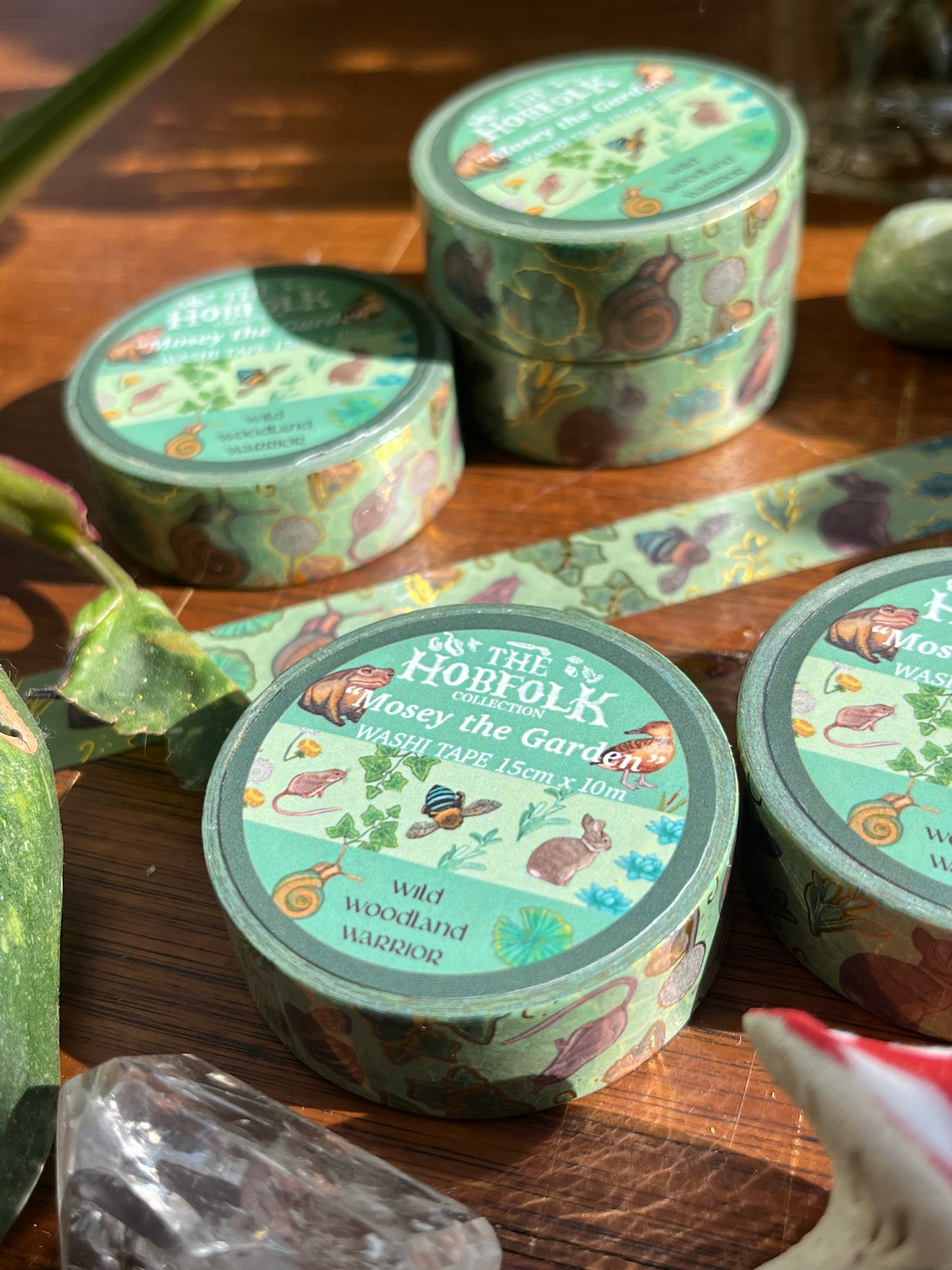 Mosey the Garden - The HobFolk Washi Tape Gold Foil