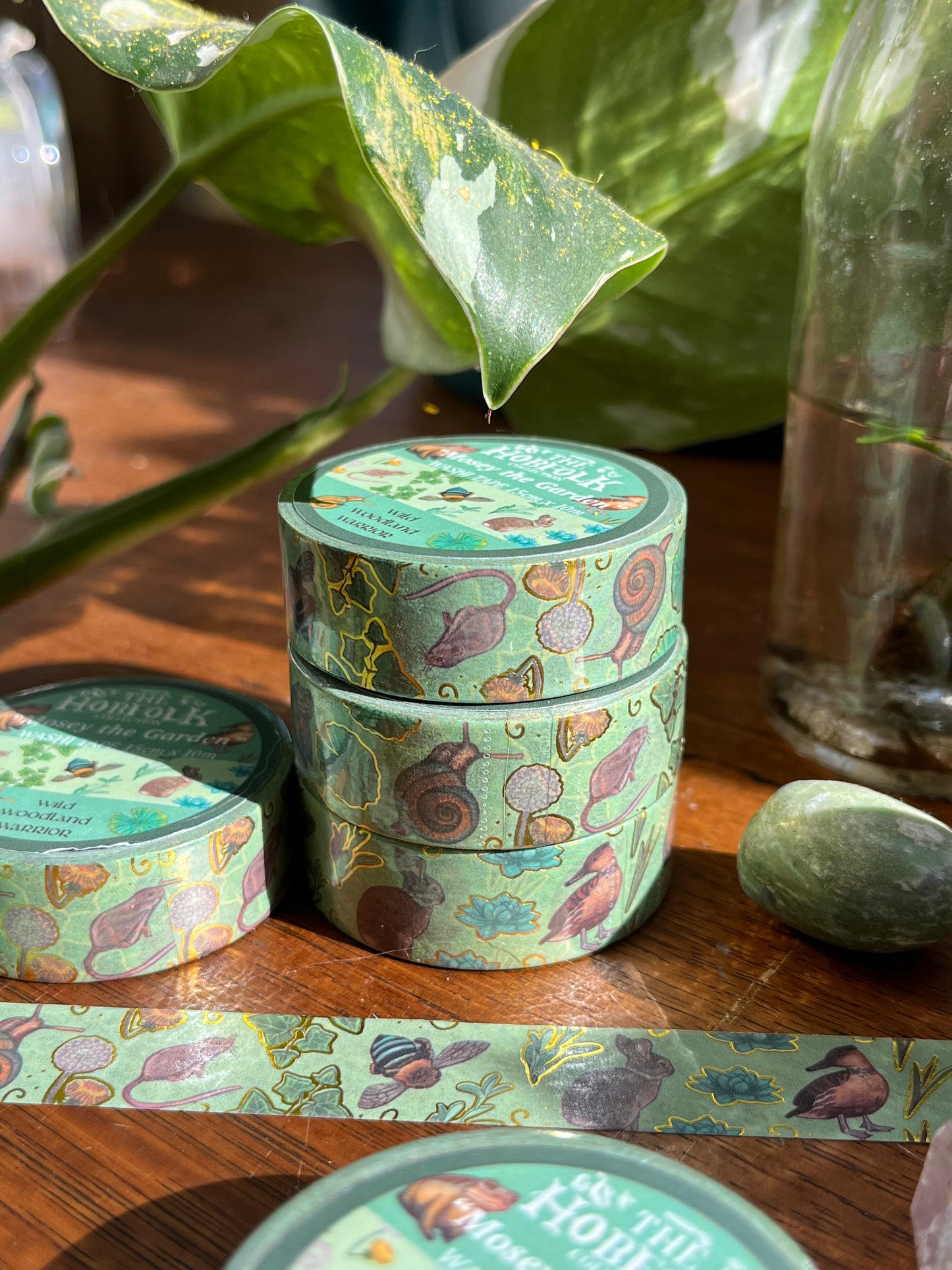 Mosey the Garden - The HobFolk Washi Tape Gold Foil