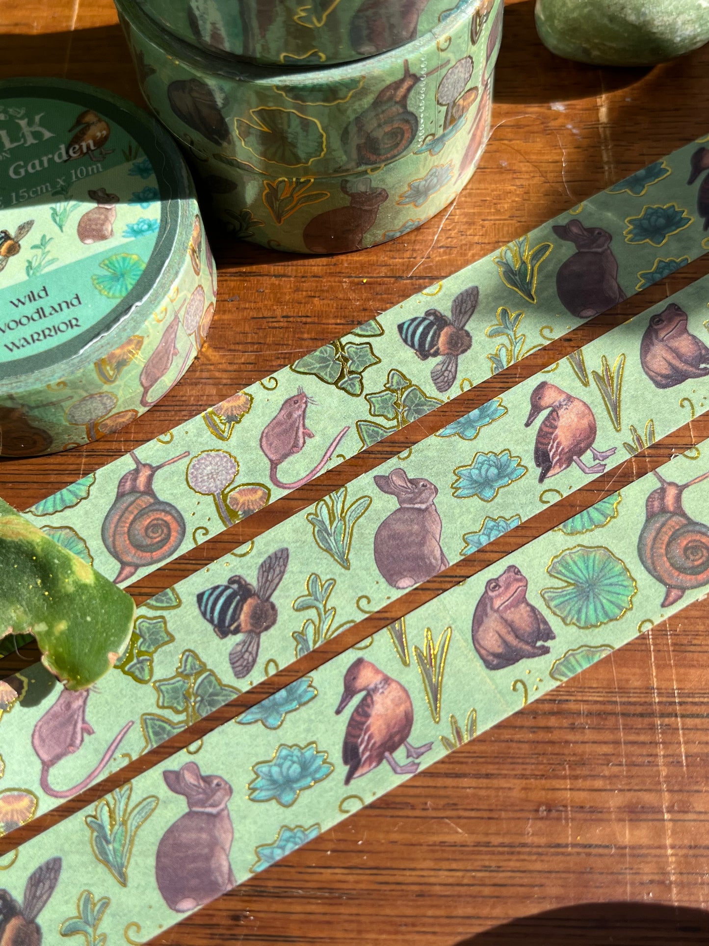 Mosey the Garden - The HobFolk Washi Tape Gold Foil