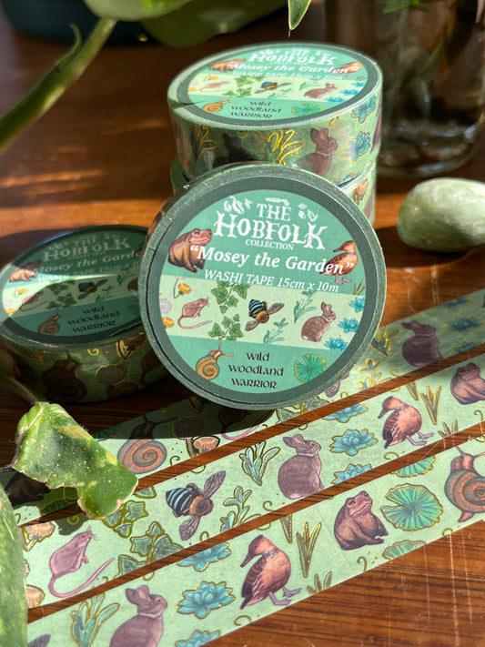 Mosey the Garden - The HobFolk Washi Tape Gold Foil
