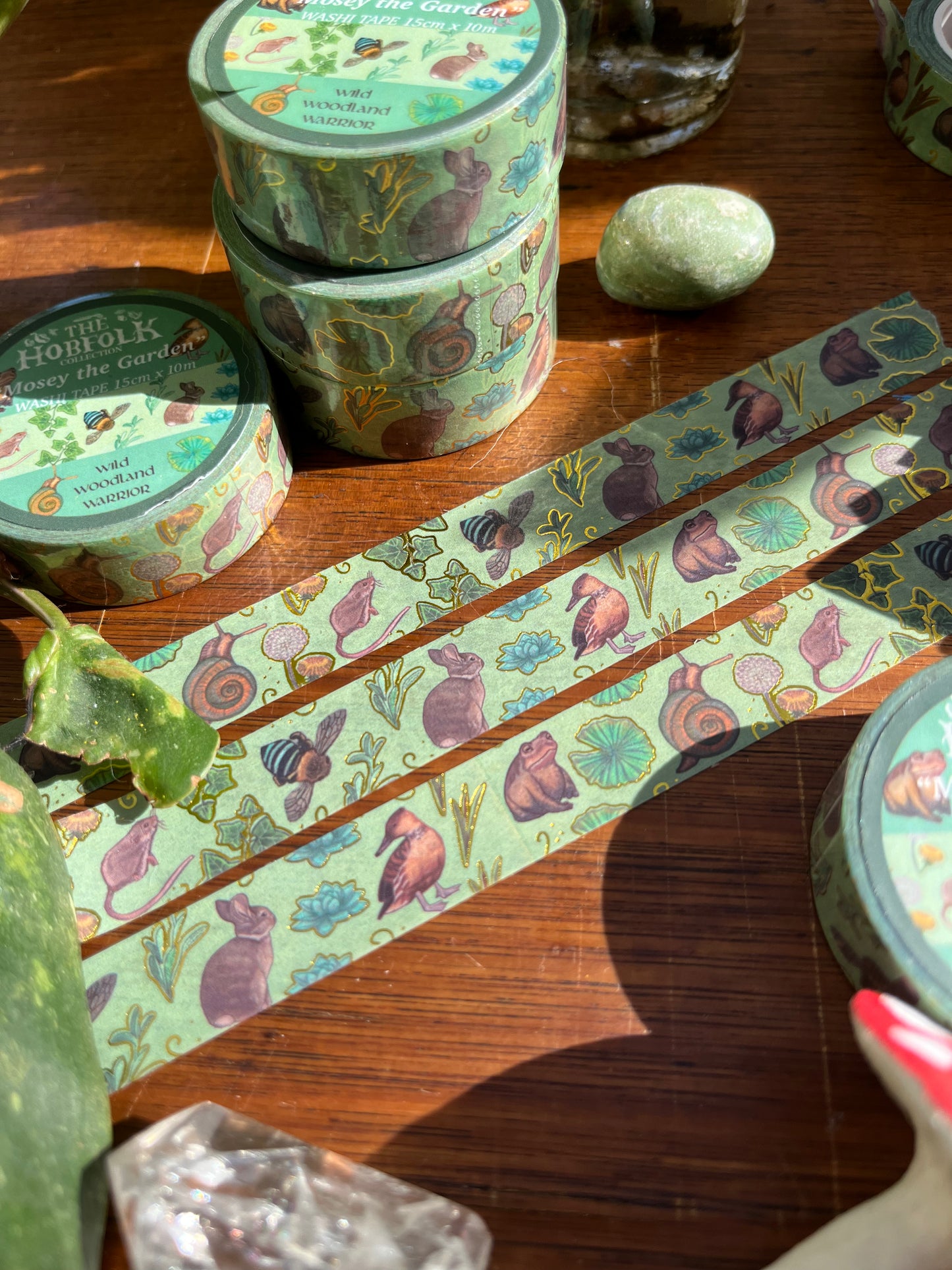 Mosey the Garden - The HobFolk Washi Tape Gold Foil