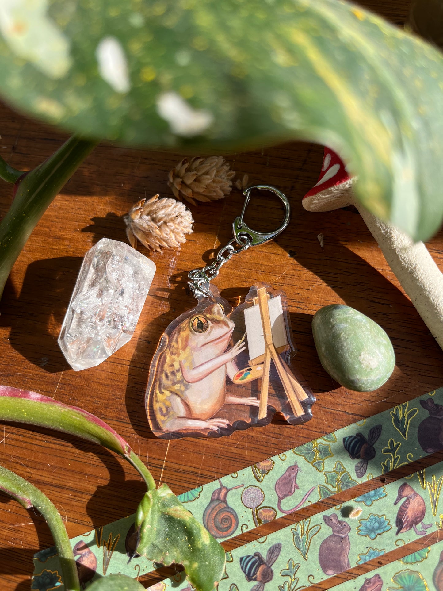 The Spadefoot Art Toad Keyring