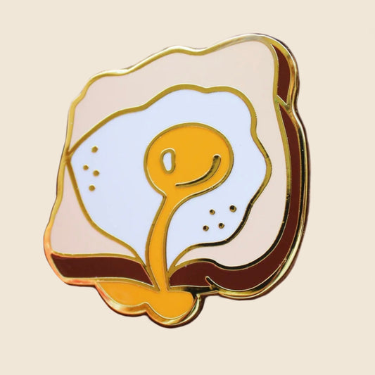 Egg on Toast Enamel Pin | The Hobfolk