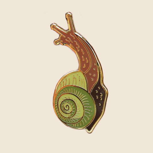 Snail Enamel Pin | The Hobfolk