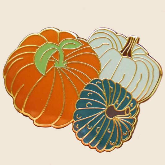 Pumpkin Enamel Pin | The Hobfolk