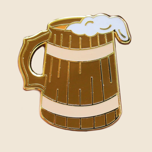 Pint Enamel Pin | The Hobfolk