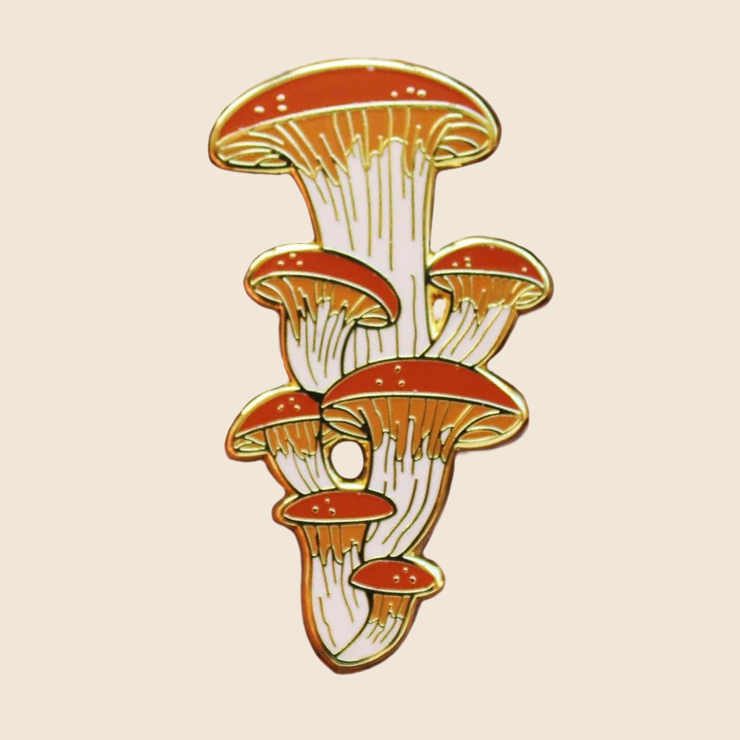 Mushroom Enamel Pin | The Hobfolk
