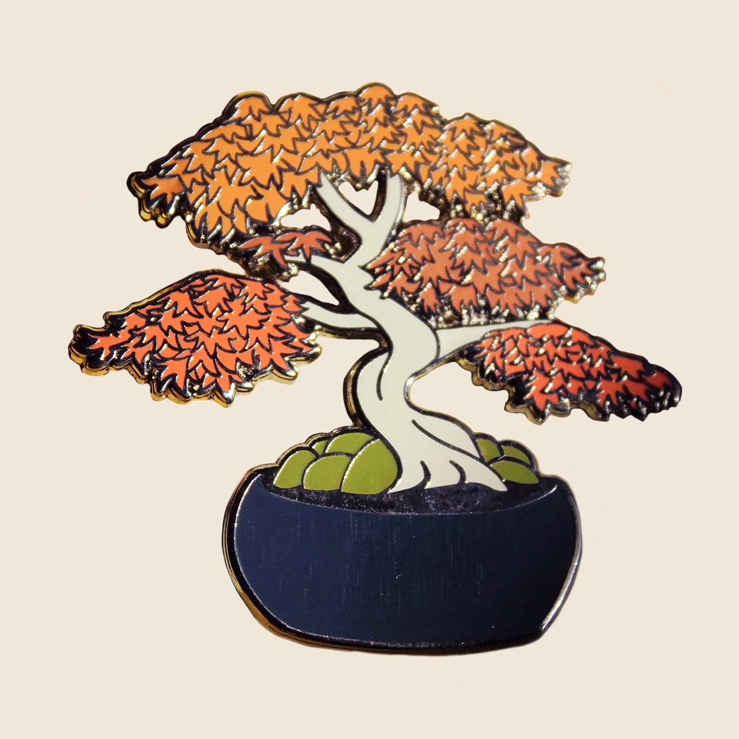 Japanese Maple Enamel Pin | The Bonsai Club
