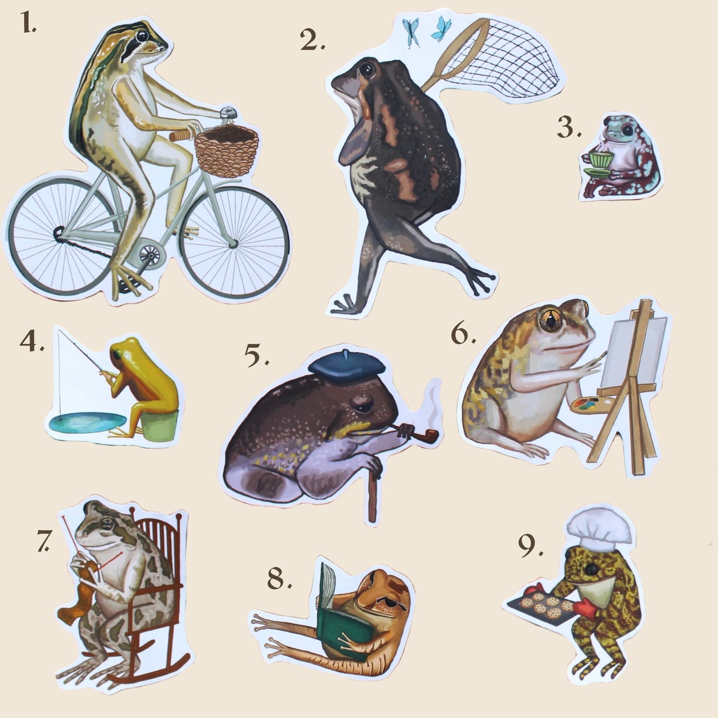 Frog & Toad Stickers
