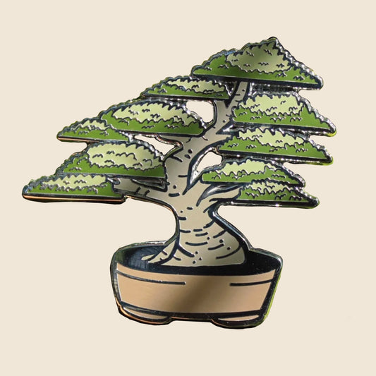 Chinese Elm Enamel Pin | The Bonsai Club