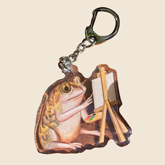 The Spadefoot Art Toad Keyring