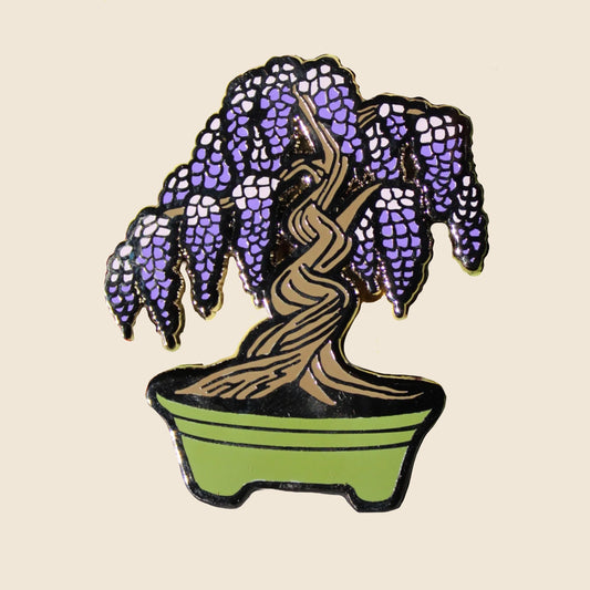 Wisteria Enamel Pin | The Bonsai Club