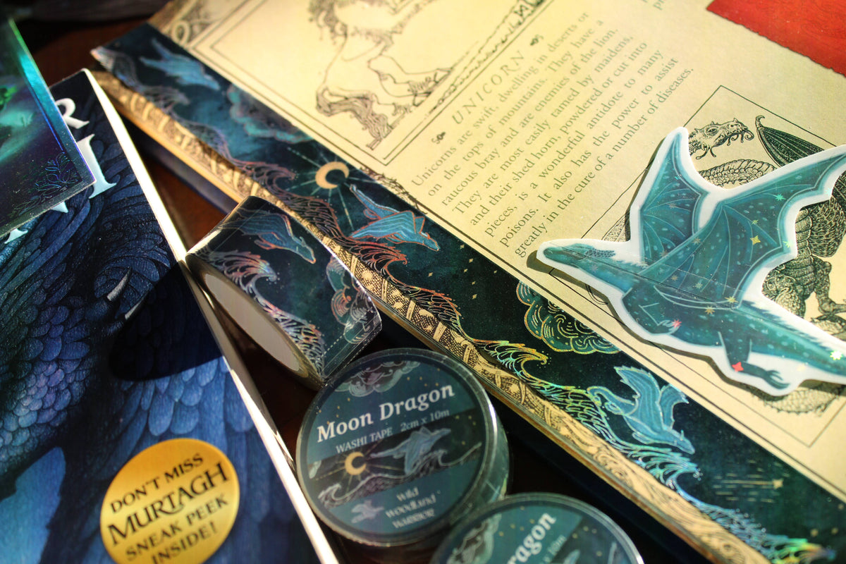 Moon Dragon - Festival of Dragons Washi Tape Silver Foil