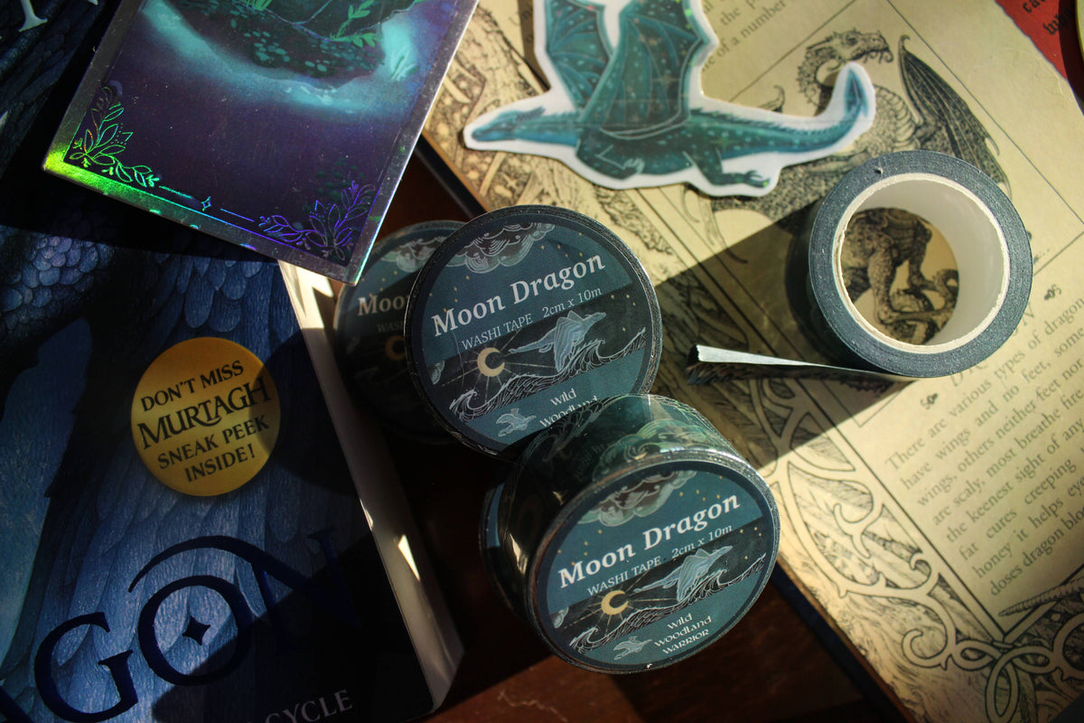 Moon Dragon - Festival of Dragons Washi Tape Silver Foil
