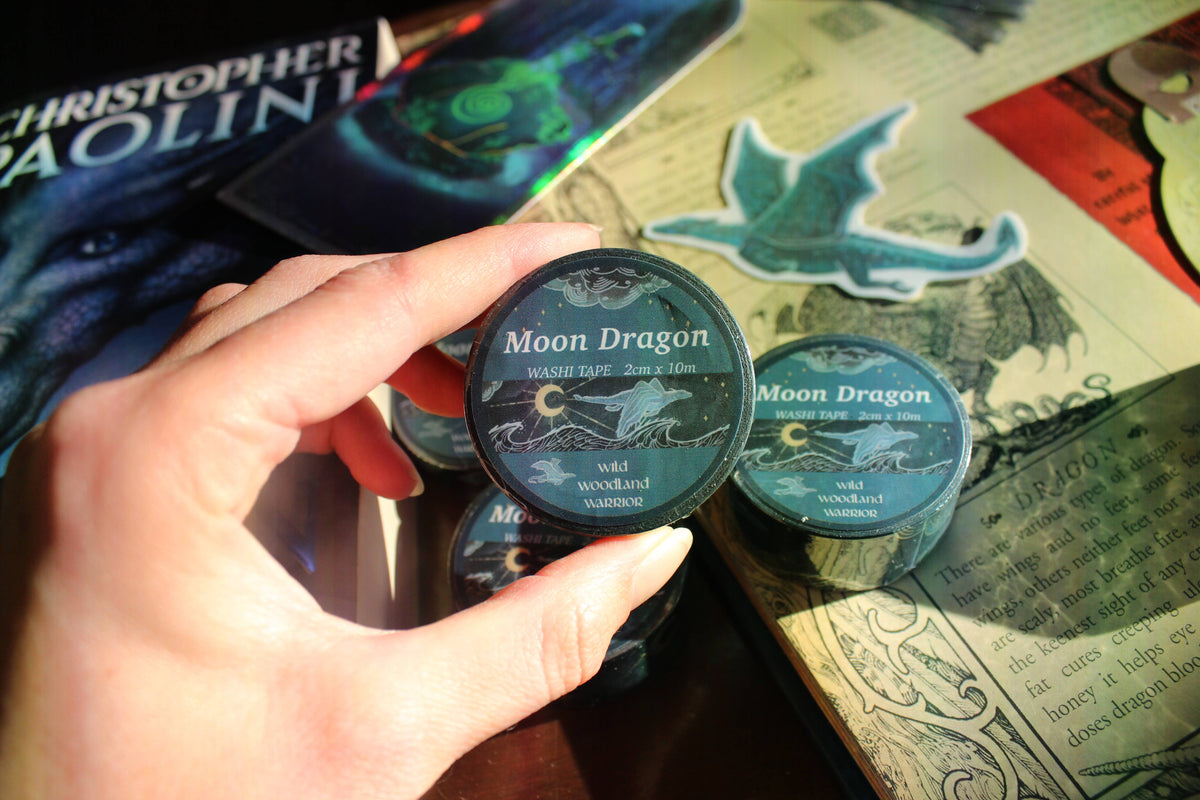 Moon Dragon - Festival of Dragons Washi Tape Silver Foil