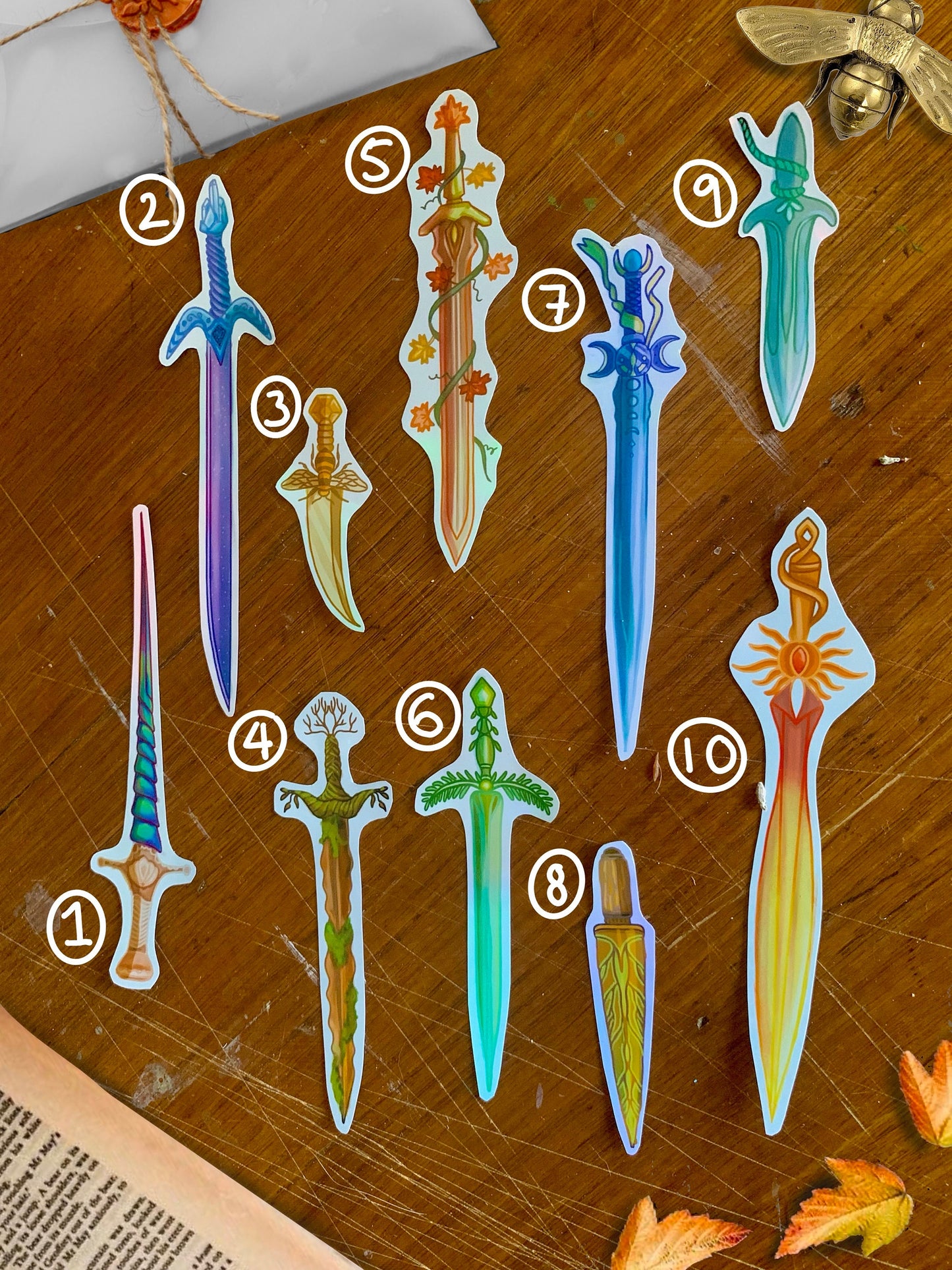 Holographic Sword Stickers